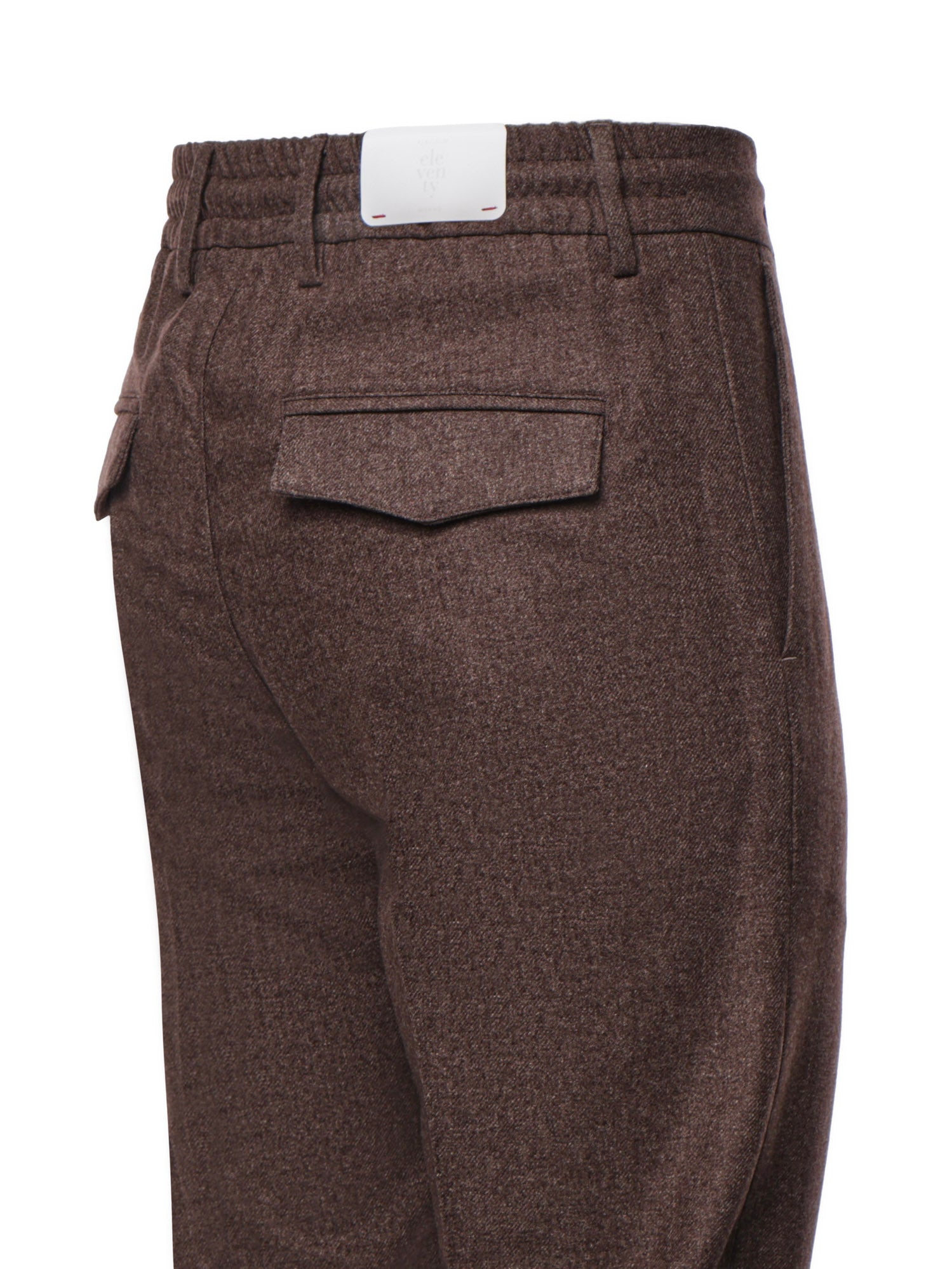Pantalone jogger in misto lana N75PANG03TES0N047 05 ELEVENTY 