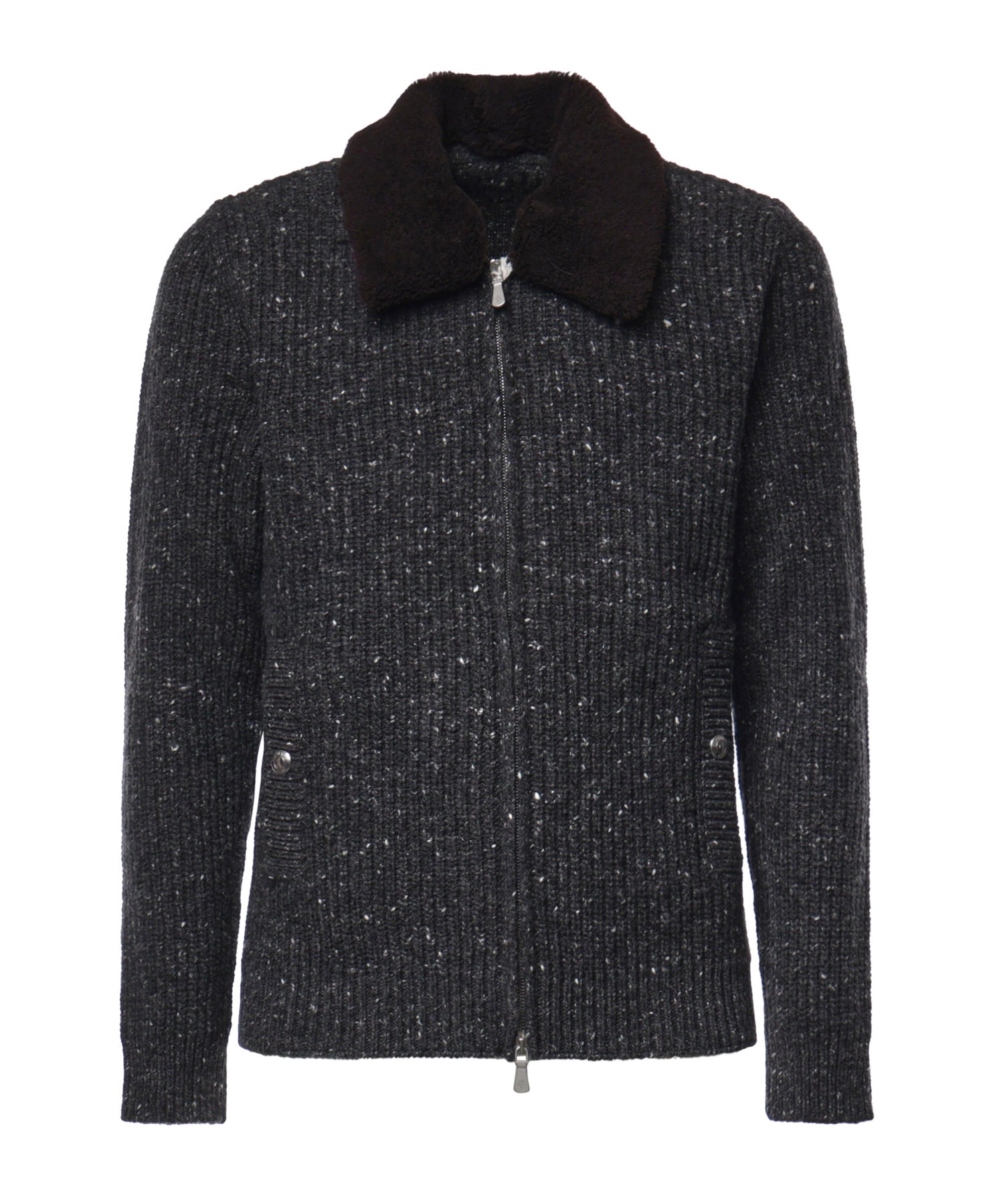 Giubbino in misto lana con zip N76GBTN01MAG0H001 15 ELEVENTY 