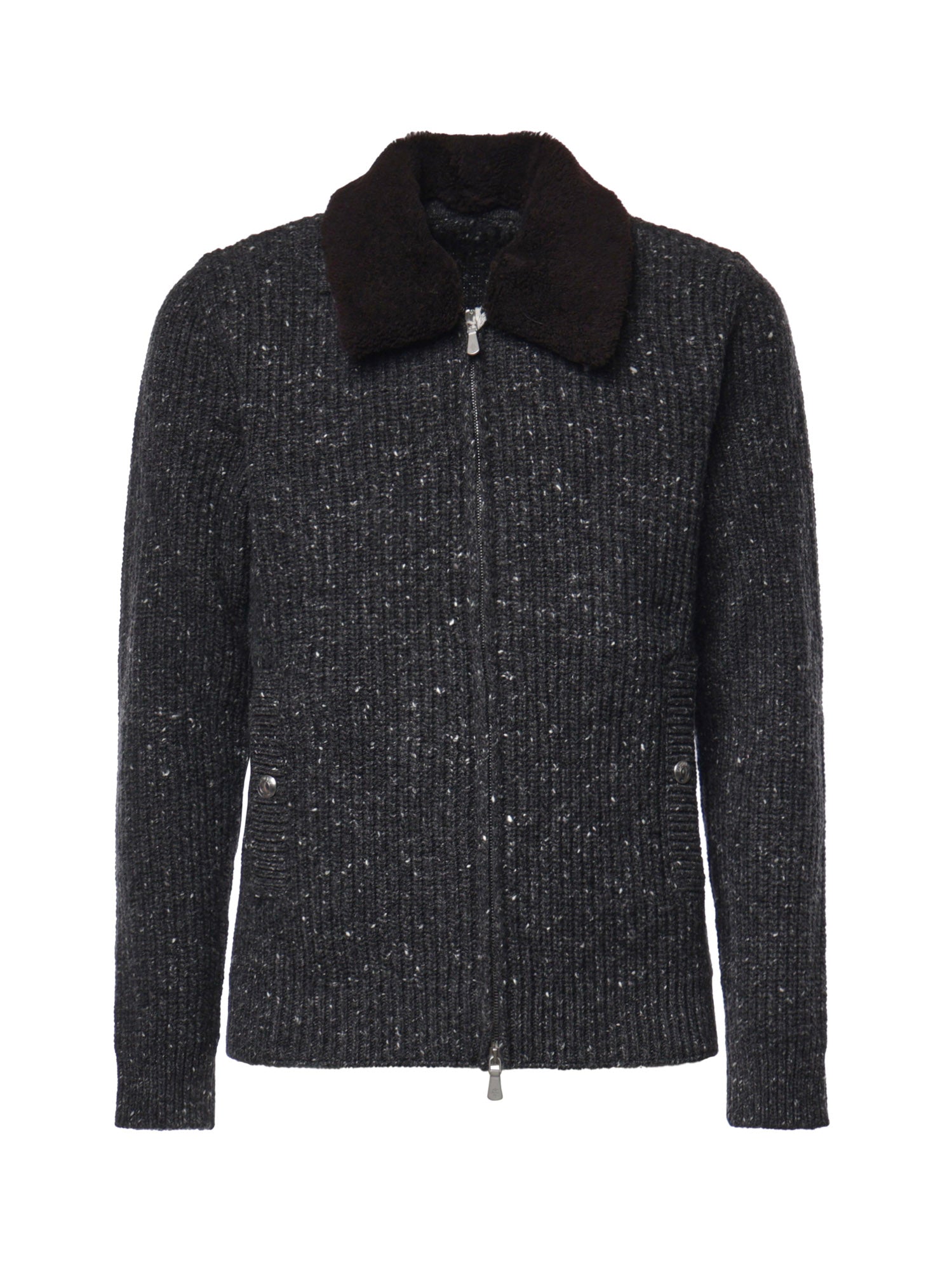 Giubbino in misto lana con zip N76GBTN01MAG0H001 15 ELEVENTY 