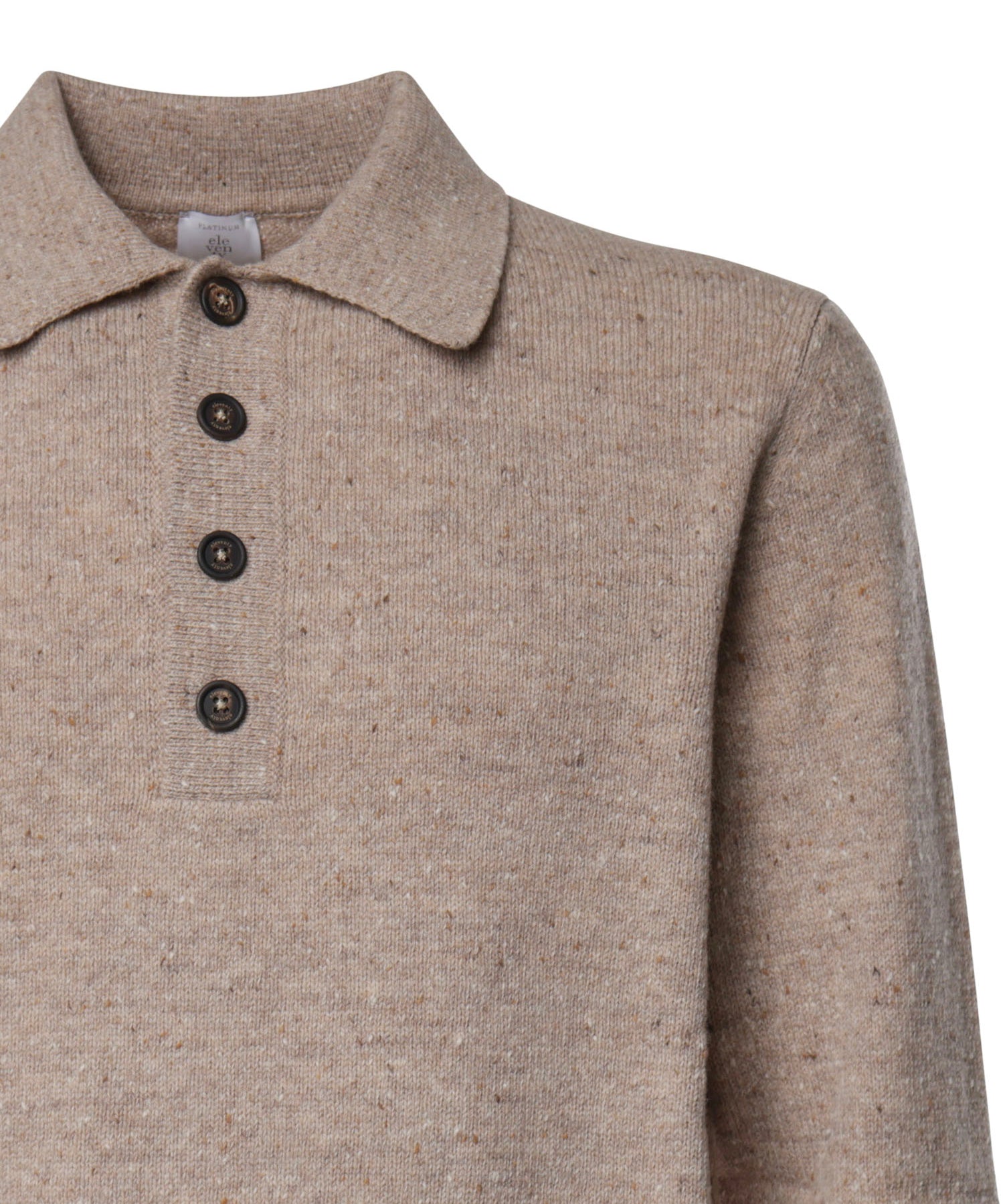 Polo in lana merino N76POLN03MAG0N013 02 ELEVENTY 