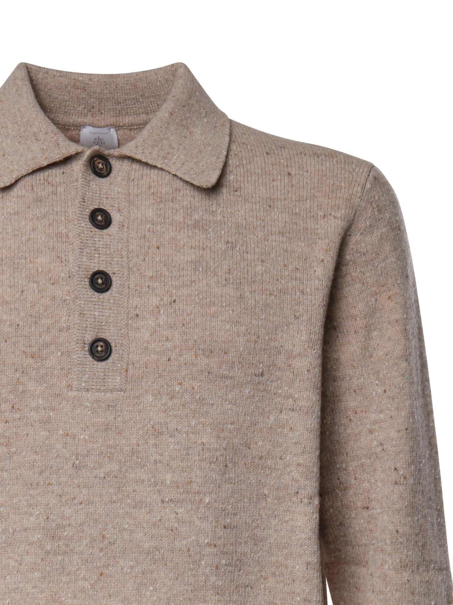 Polo in lana merino N76POLN03MAG0N013 02 ELEVENTY 