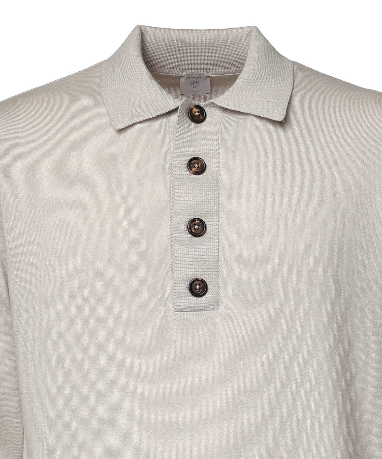 Polo in misto cotone e cashmere N76POLN07MAG0K007 02A ELEVENTY 