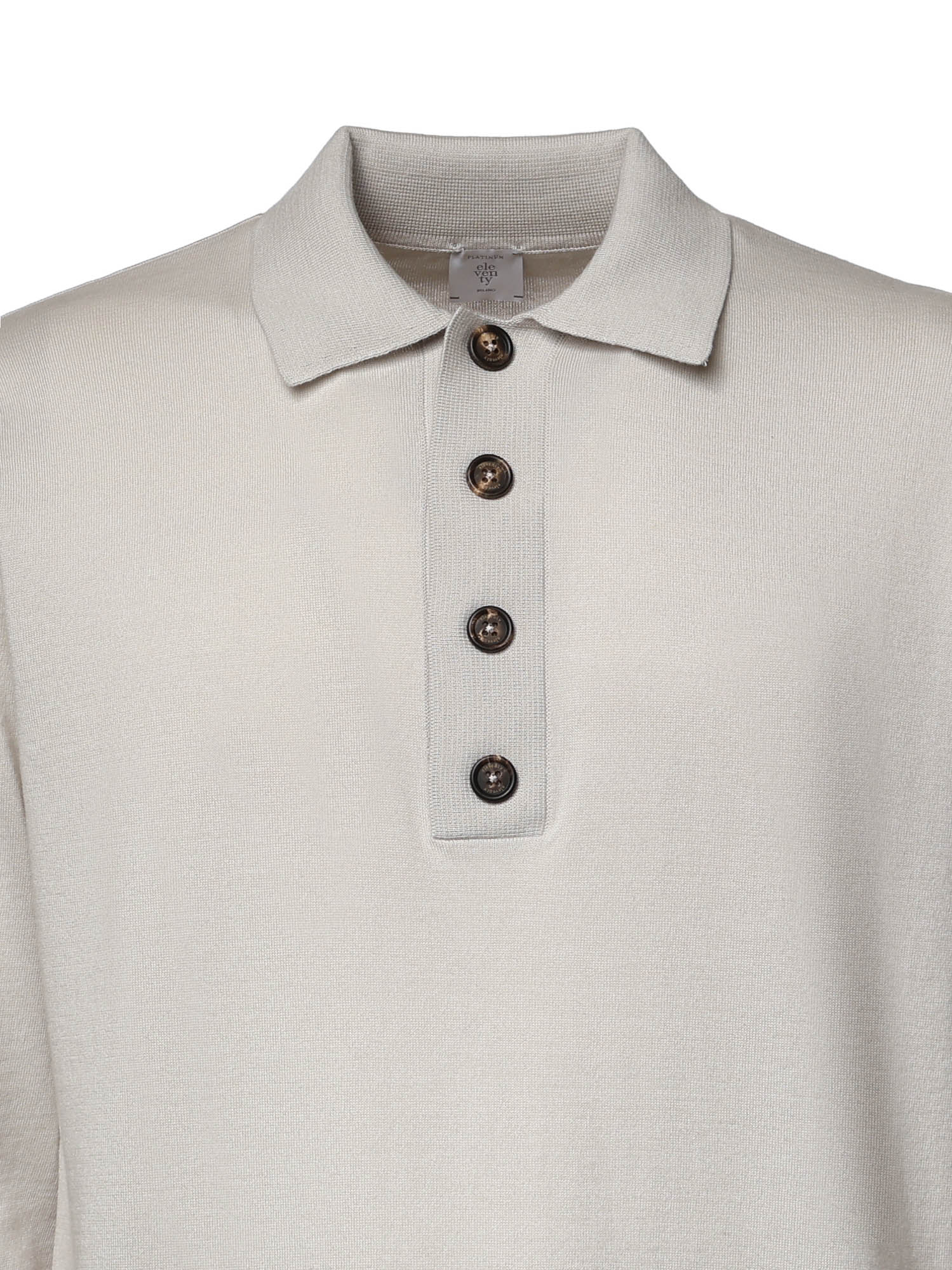 Polo in misto cotone e cashmere N76POLN07MAG0K007 02A ELEVENTY 