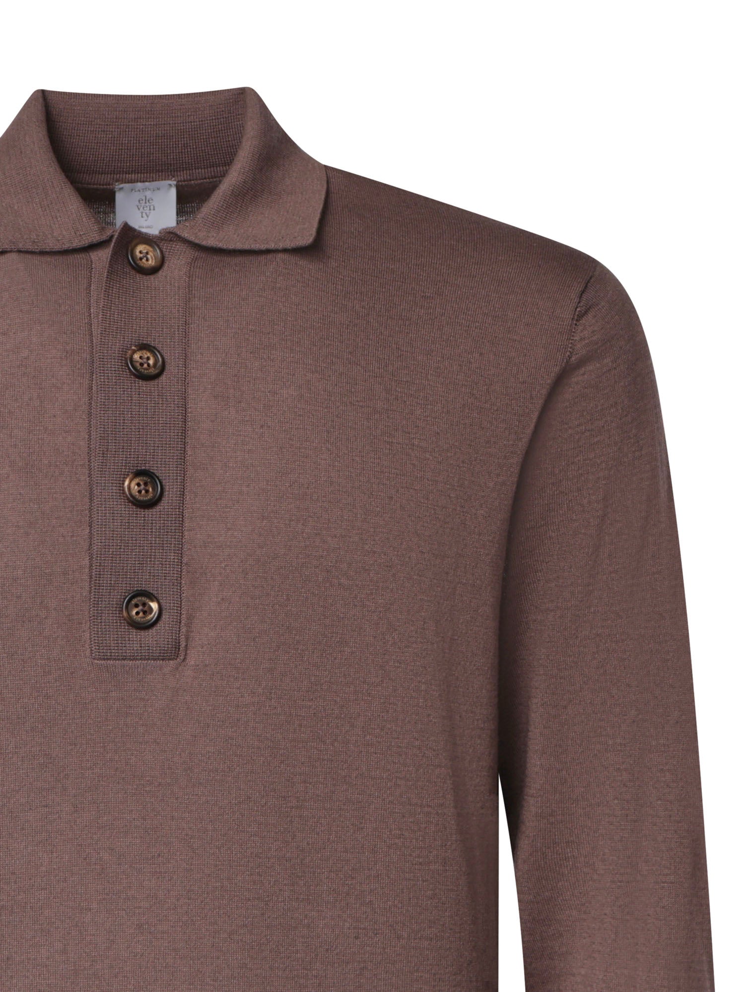 Polo in misto cotone e cashmere N76POLN07MAG0K007 05 ELEVENTY 