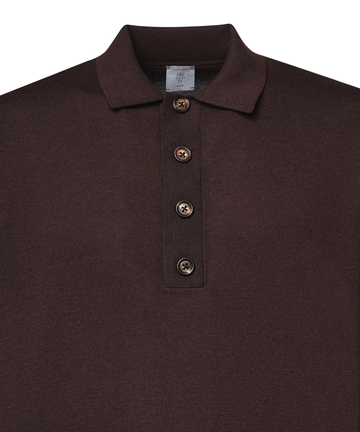 Polo in misto cotone e cashmere N76POLN07MAG0K007 10 ELEVENTY 