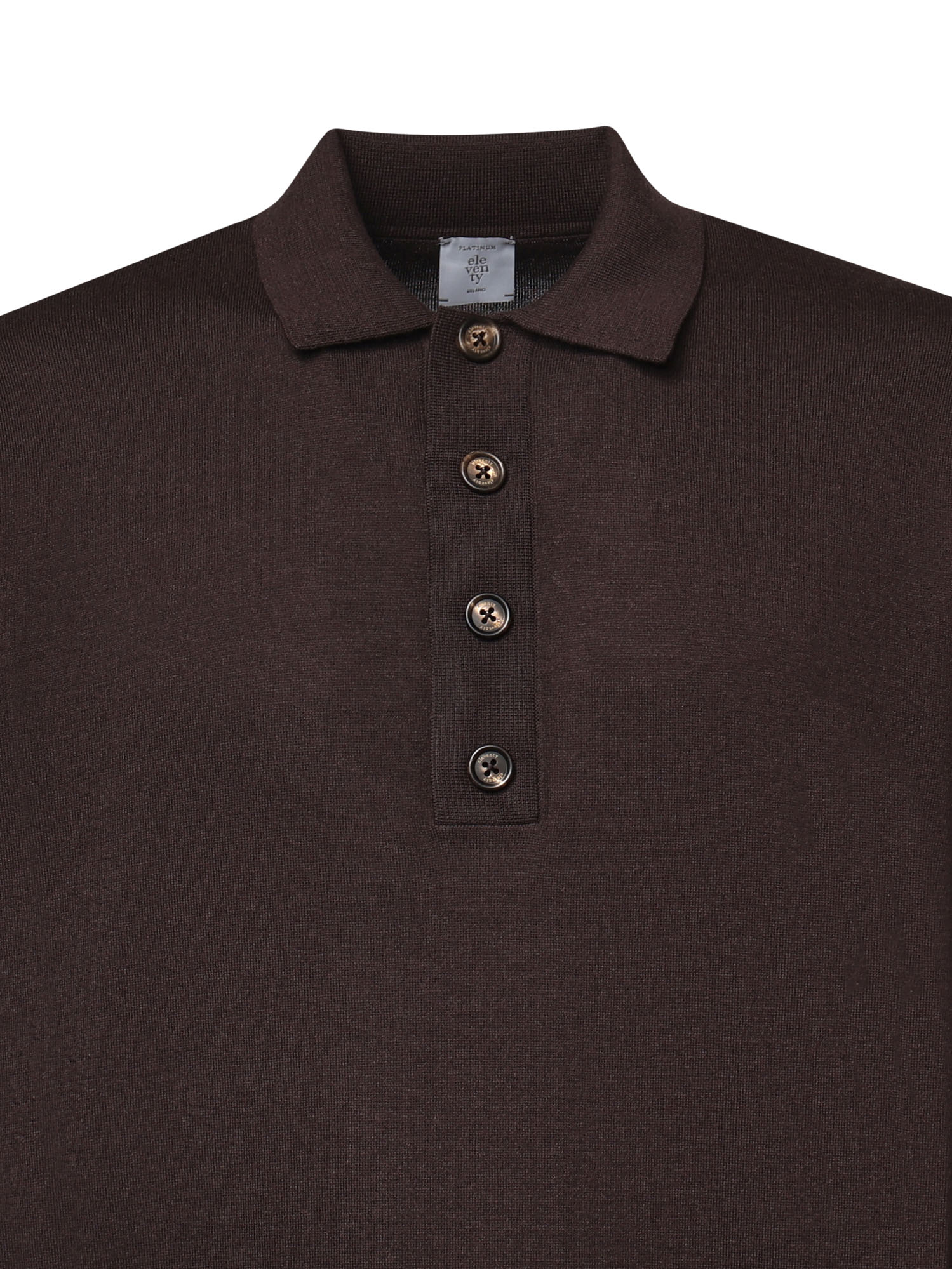 Polo in misto cotone e cashmere N76POLN07MAG0K007 10 ELEVENTY 