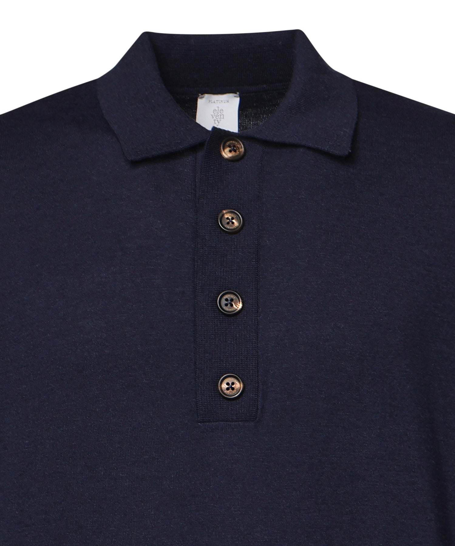Polo in misto cotone e cashmere N76POLN07MAG0K007 19 ELEVENTY 