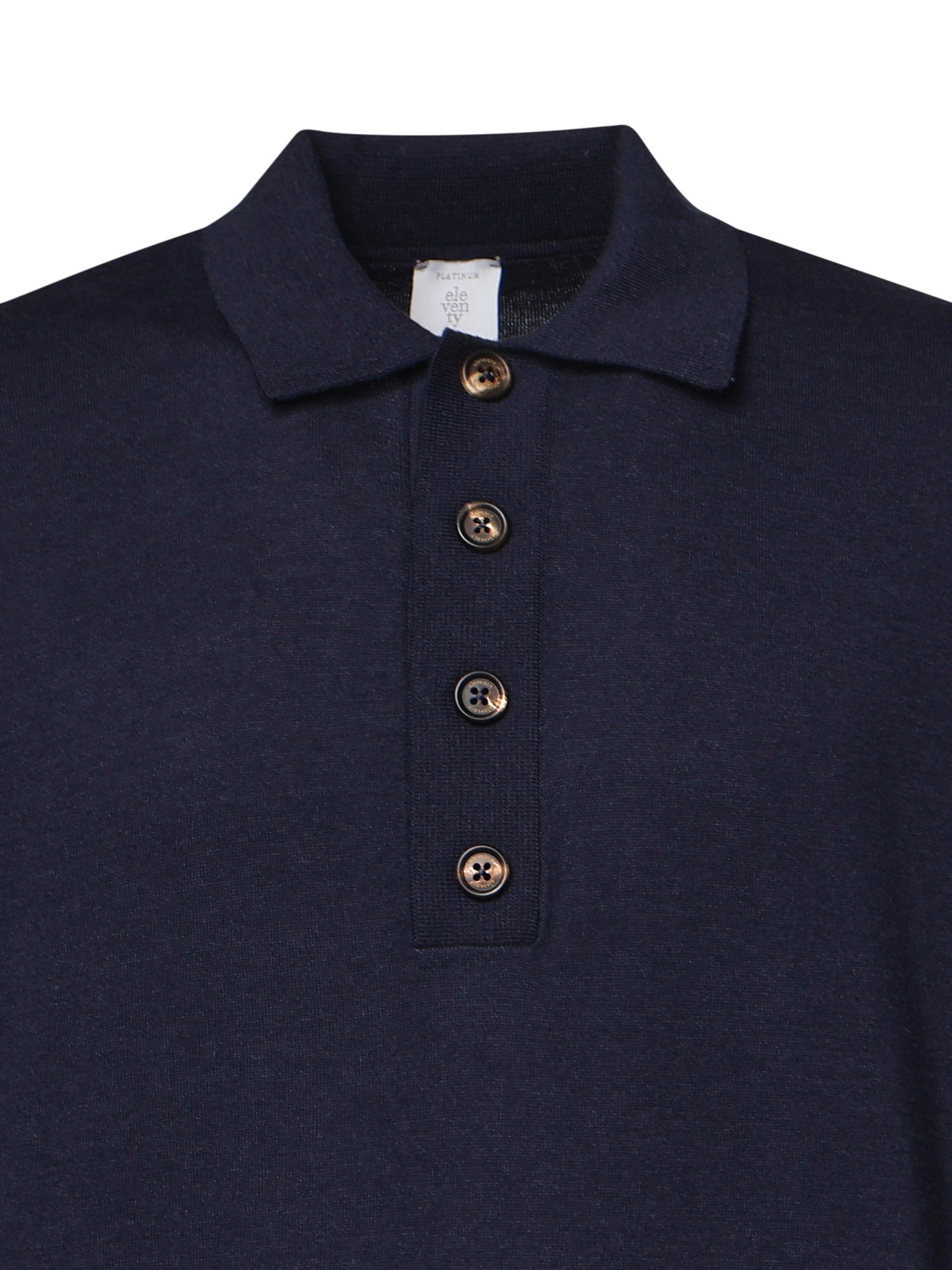 Polo in misto cotone e cashmere N76POLN07MAG0K007 19 ELEVENTY 