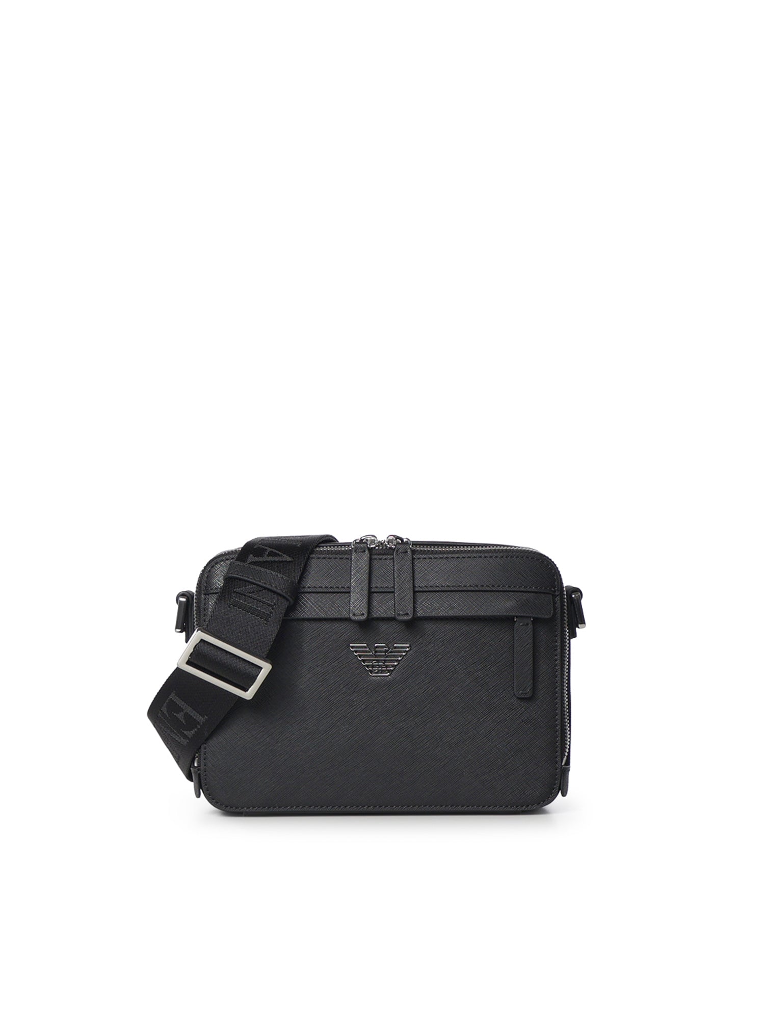 Borsa a tracolla effetto saffiano con logo EM001186 AF13805UC001 EMPORIO ARMANI 