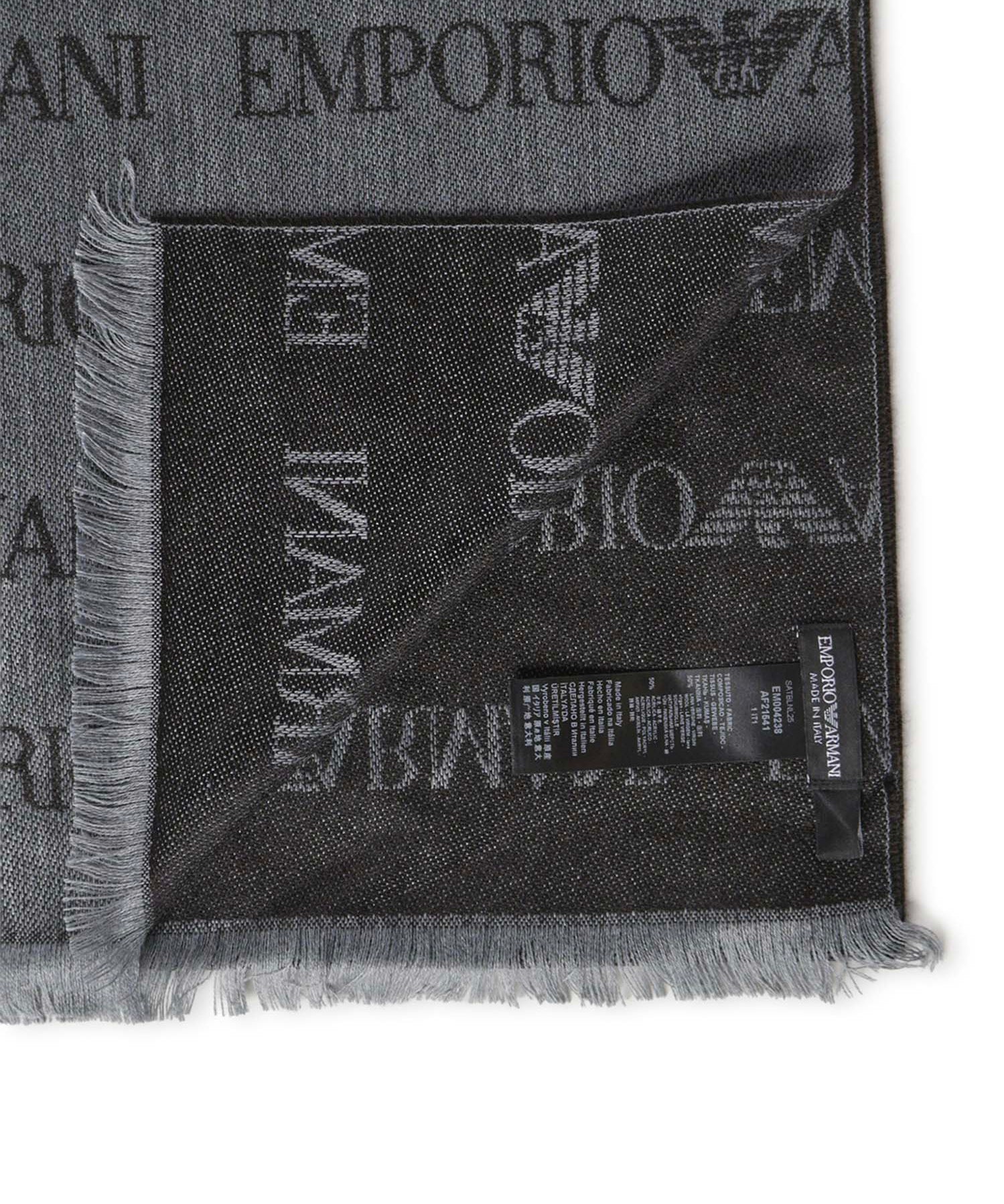 Sciarpa con logo in misto lana EM004238 AF21541F7086 EMPORIO ARMANI 