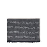 Sciarpa con logo in misto lana EM004238 AF21541FB018 EMPORIO ARMANI 