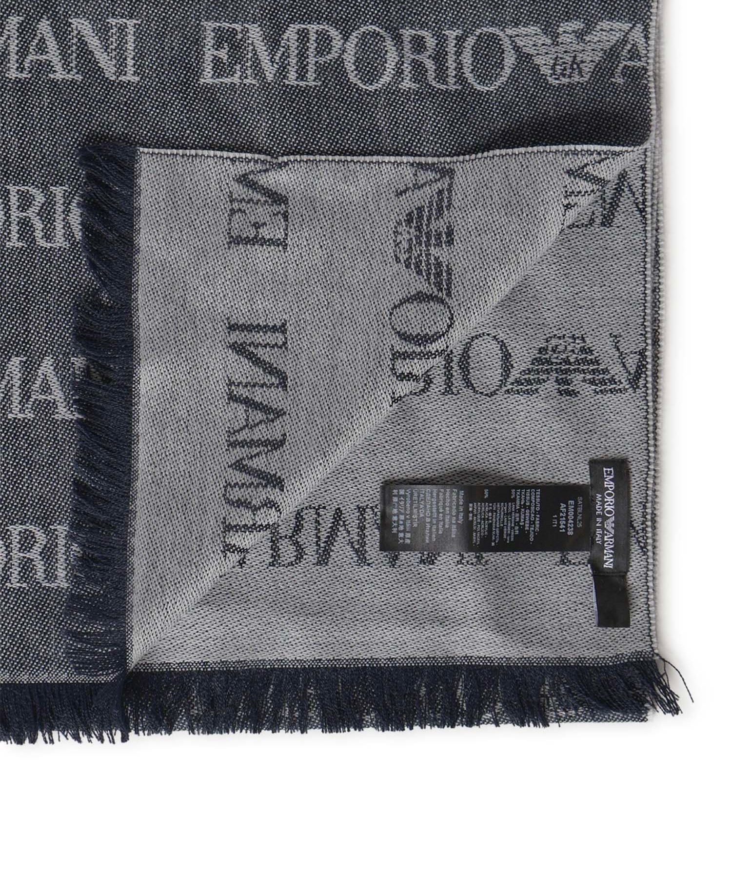 Sciarpa con logo in misto lana EM004238 AF21541FB018 EMPORIO ARMANI 