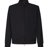 Felpa in cotone e lyocell con zip EM004534 AF13700FC293 EMPORIO ARMANI 