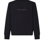 Felpa in misto cotone con logo EM004541 AF10013MC540 EMPORIO ARMANI 