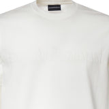 T-shirt in jersey di cotone con logo intarsiato EM004593 AF10762F0201 EMPORIO ARMANI 