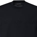 T-shirt in jersey di cotone con logo intarsiato EM004593 AF10762FB439 EMPORIO ARMANI 