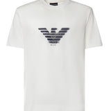 T-shirt in jersey misto lyocell con stampa logo EM006765 AF10017U0003 EMPORIO ARMANI 