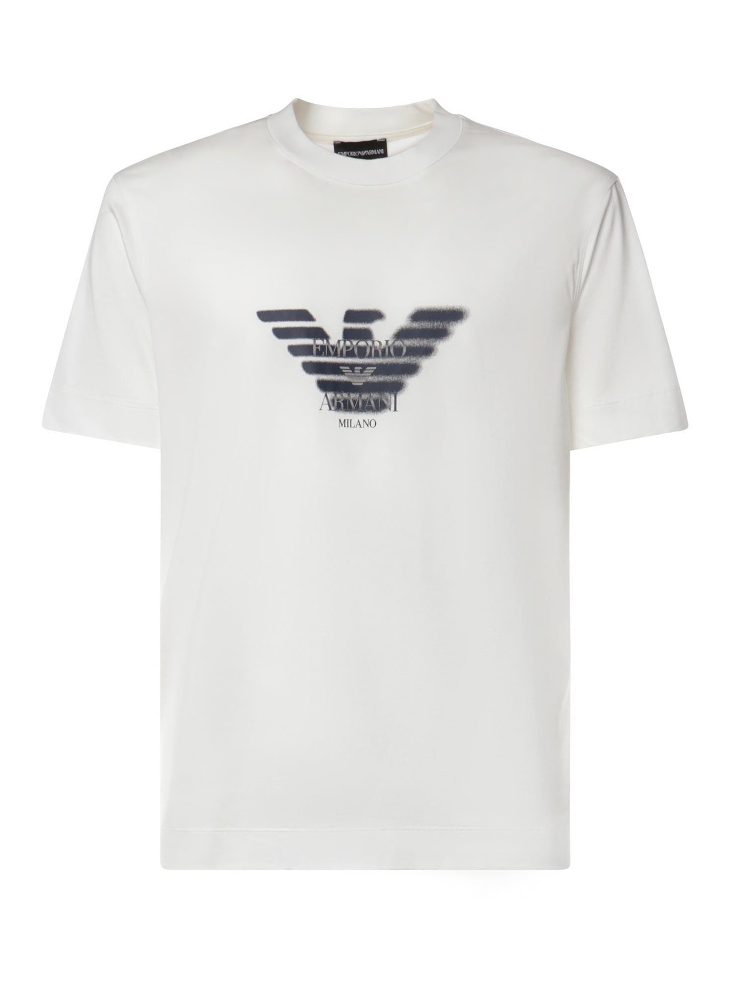 T-shirt in jersey misto lyocell con stampa logo EM006765 AF10017U0003 EMPORIO ARMANI 