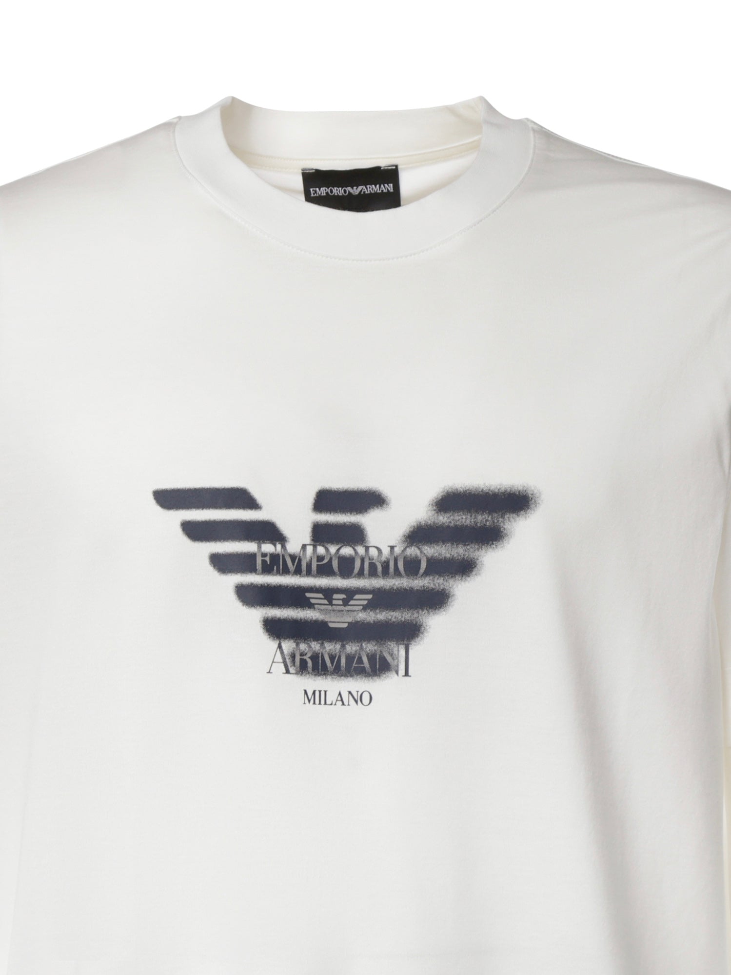 T-shirt in jersey misto lyocell con stampa logo EM006765 AF10017U0003 EMPORIO ARMANI 