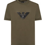 T-shirt in jersey misto lyocell con stampa logo EM006765 AF10017U7046 EMPORIO ARMANI 