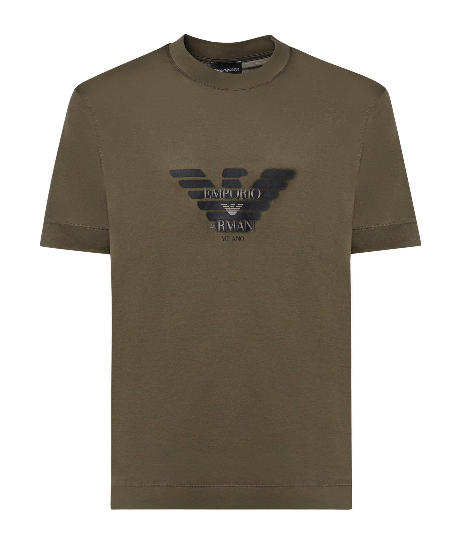T-shirt in jersey misto lyocell con stampa logo EM006765 AF10017U7046 EMPORIO ARMANI 