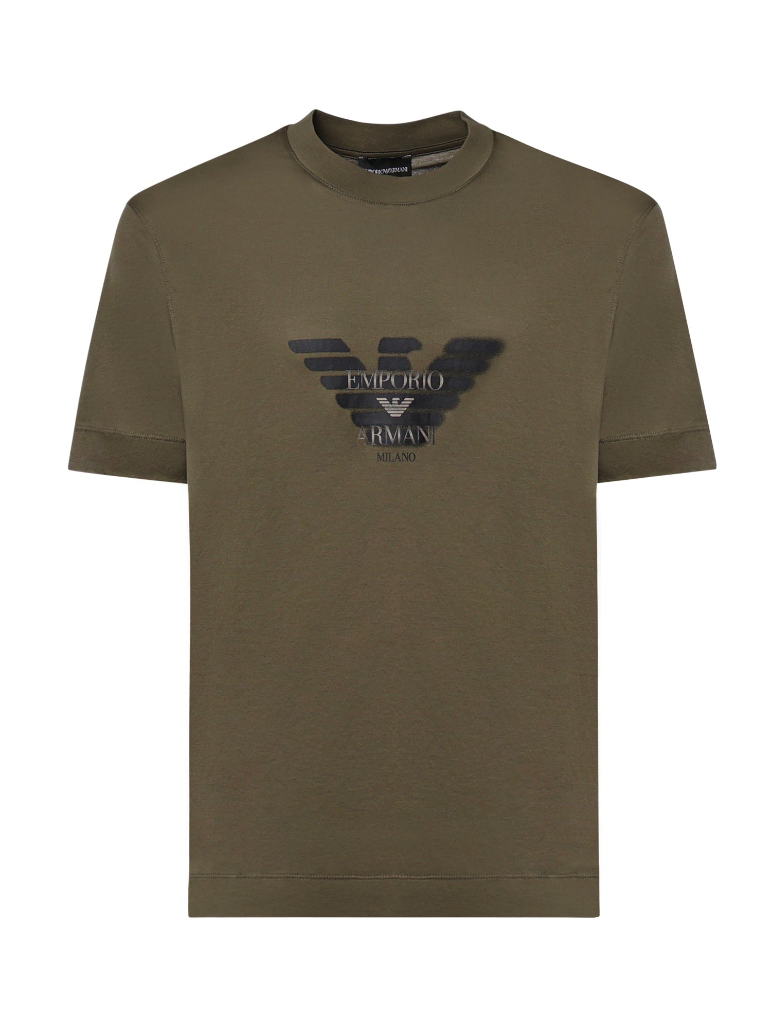 T-shirt in jersey misto lyocell con stampa logo EM006765 AF10017U7046 EMPORIO ARMANI 