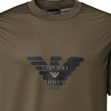 T-shirt in jersey misto lyocell con stampa logo EM006765 AF10017U7046 EMPORIO ARMANI 