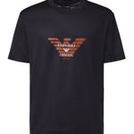 T-shirt in jersey misto lyocell con stampa logo EM006765 AF10017UB118 EMPORIO ARMANI 