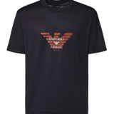 T-shirt in jersey misto lyocell con stampa logo EM006765 AF10017UB118 EMPORIO ARMANI 