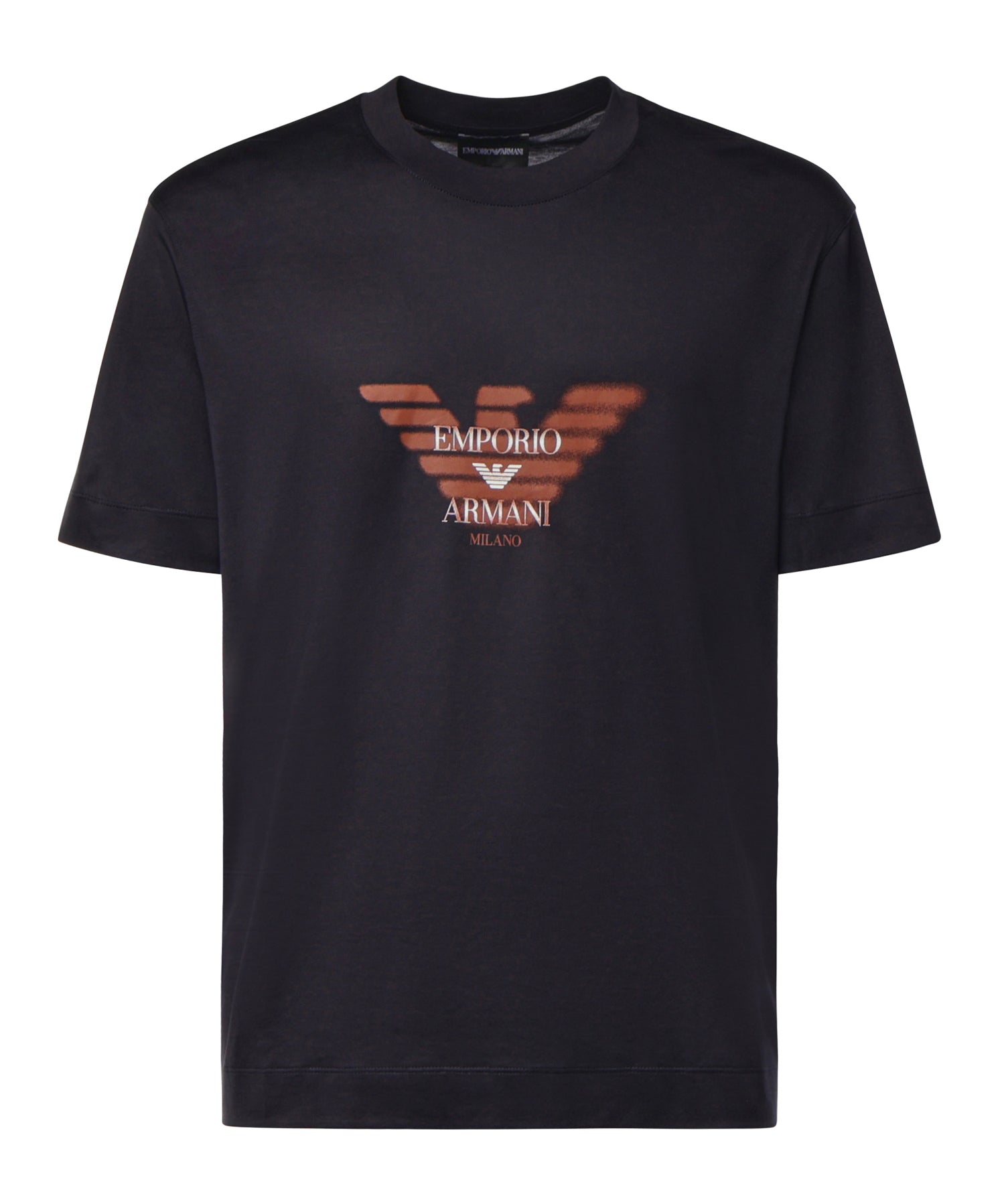 T-shirt in jersey misto lyocell con stampa logo EM006765 AF10017UB118 EMPORIO ARMANI 