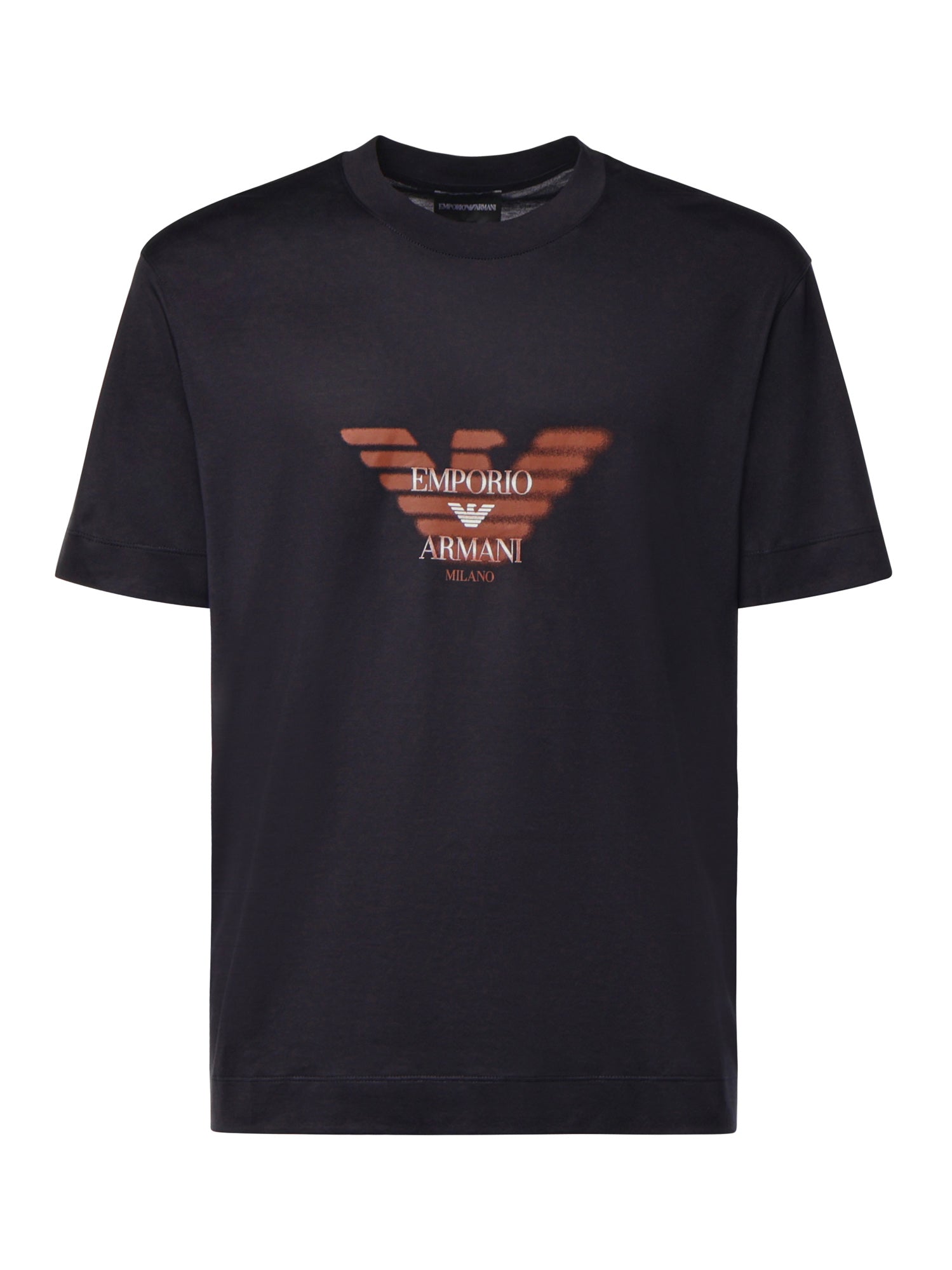 T-shirt in jersey misto lyocell con stampa logo EM006765 AF10017UB118 EMPORIO ARMANI 