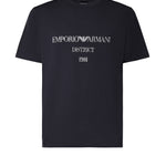 T-shirt in cotone con logo<BR/> EM007283 AF29523UB109 EMPORIO ARMANI 