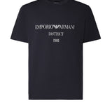 T-shirt in cotone con logo<BR/> EM007283 AF29523UB109 EMPORIO ARMANI 
