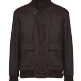 Bomber in flanella cardata di lana NAM11530690WGZ S804 FAY 
