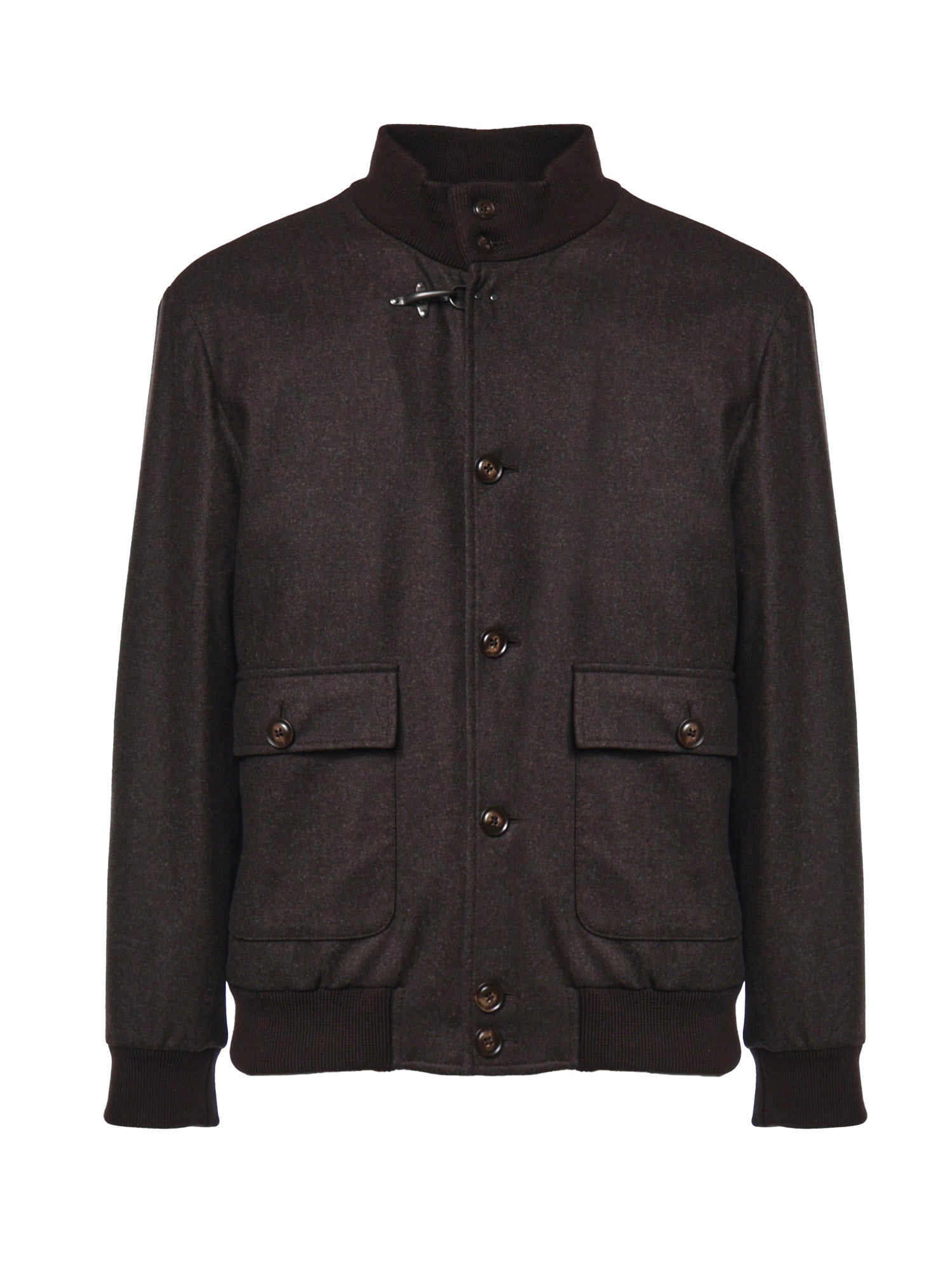 Bomber in flanella cardata di lana NAM11530690WGZ S804 FAY 