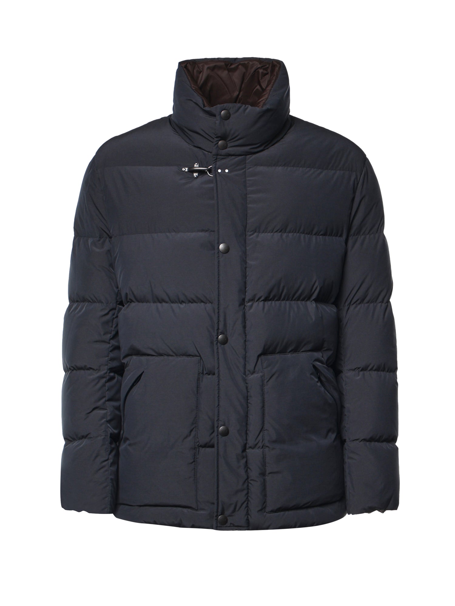 Piumino in popeline smerigliato NAM32530380ZIL U808 FAY 