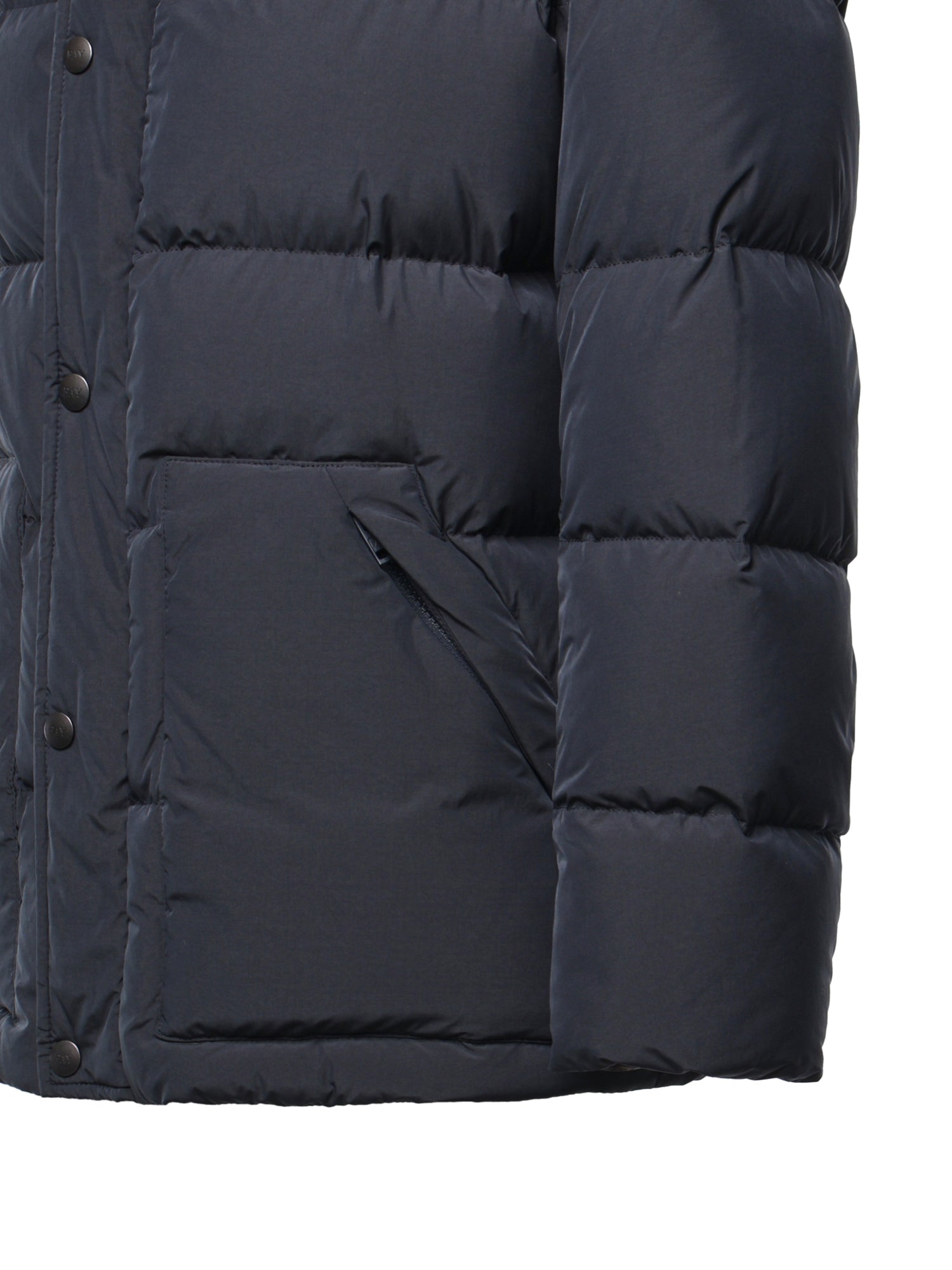 Piumino in popeline smerigliato NAM32530380ZIL U808 FAY 