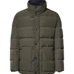 Piumino in popeline smerigliato NAM32530380ZIL V613 FAY 