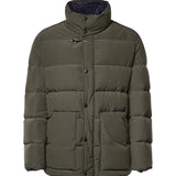 Piumino in popeline smerigliato NAM32530380ZIL V613 FAY 