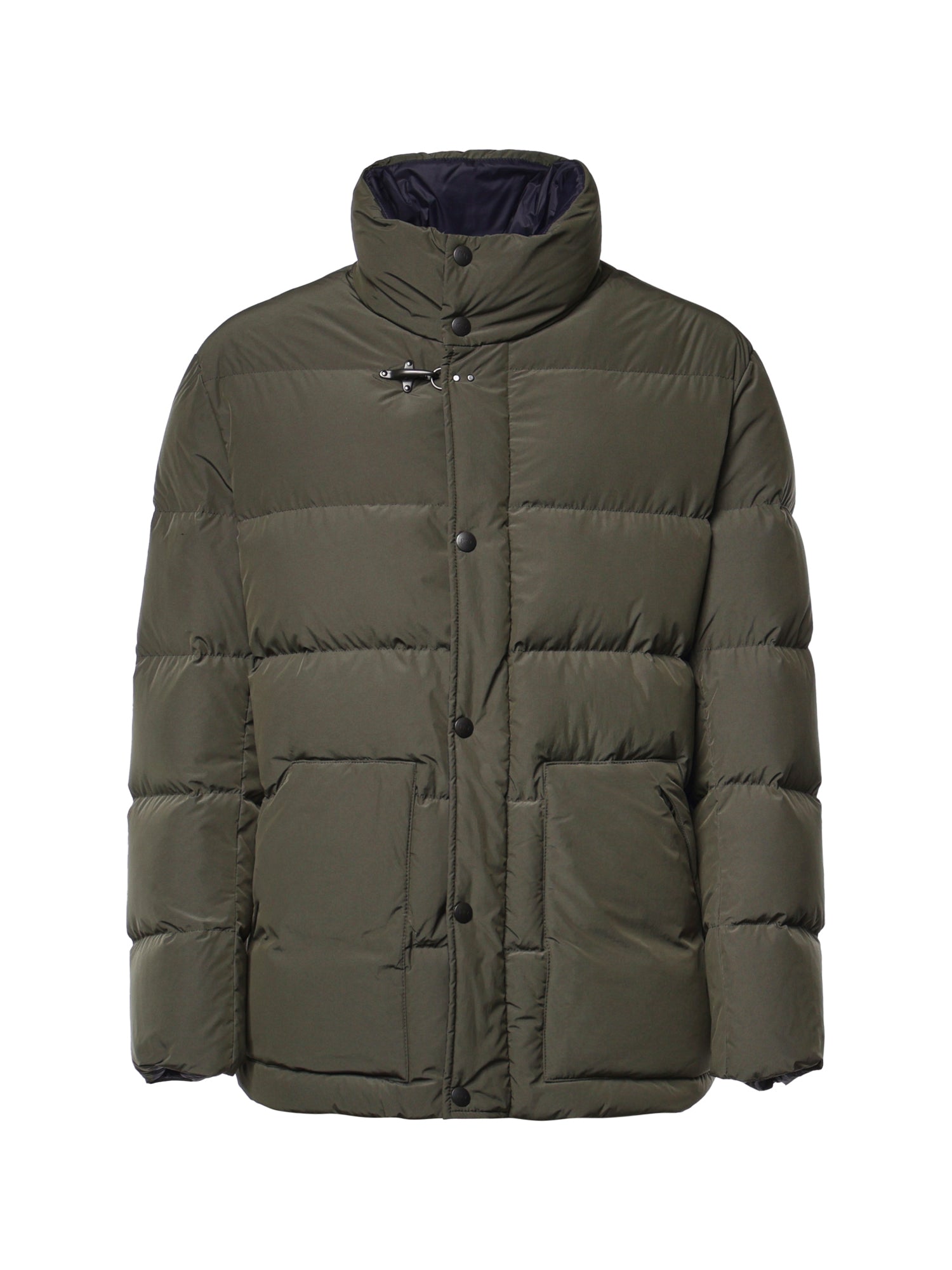 Piumino in popeline smerigliato NAM32530380ZIL V613 FAY 