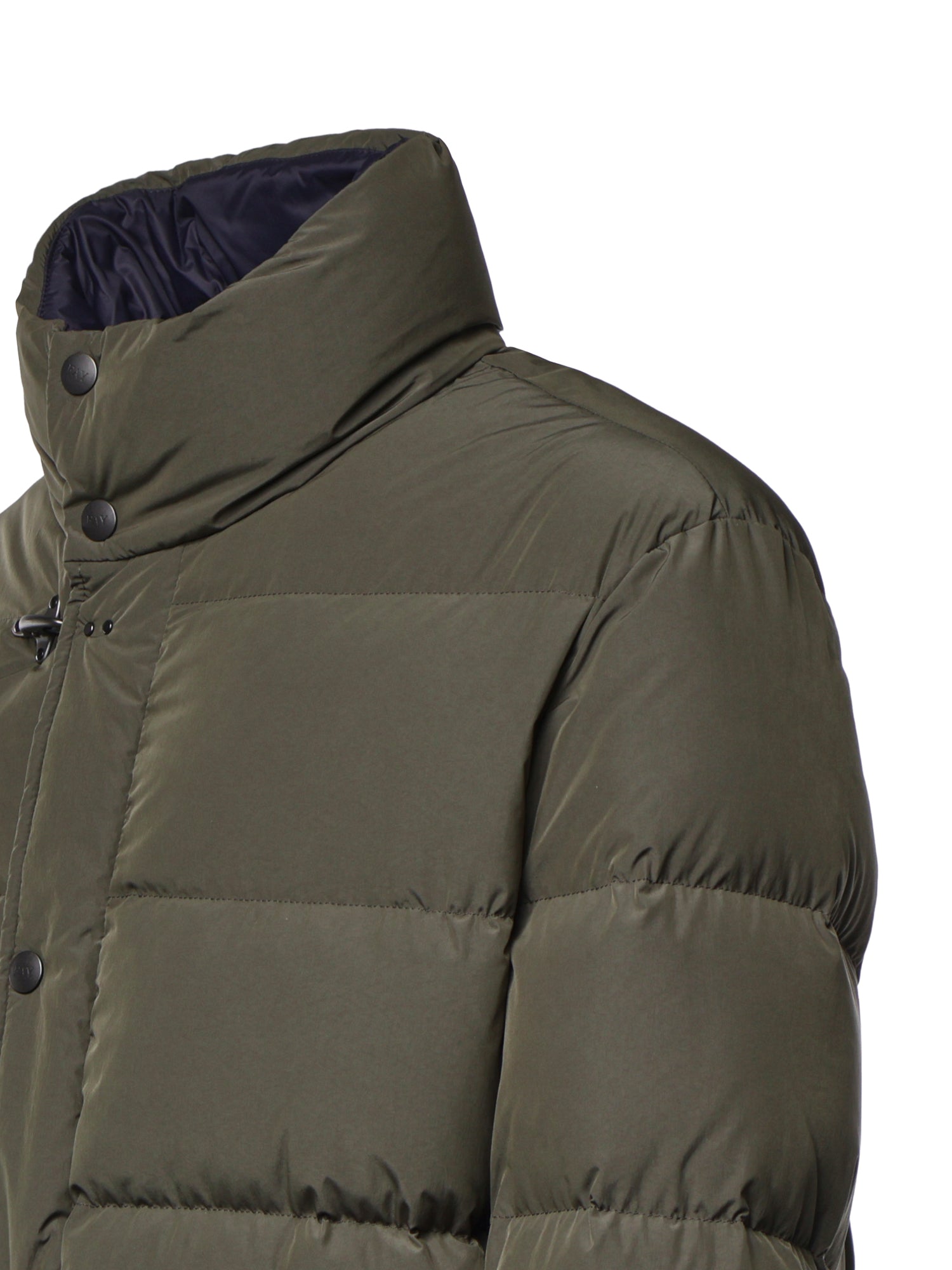 Piumino in popeline smerigliato NAM32530380ZIL V613 FAY 