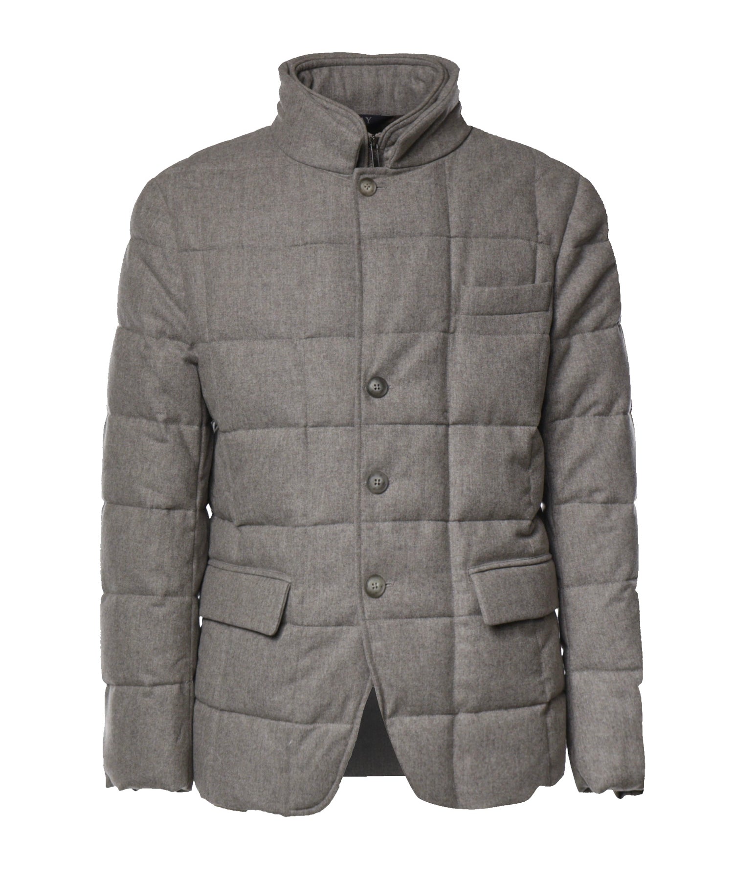 Piumino double front in flanella cardata NAM45530210WGZ C206 FAY 