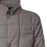 Piumino double front in flanella cardata NAM45530210WGZ C206 FAY 