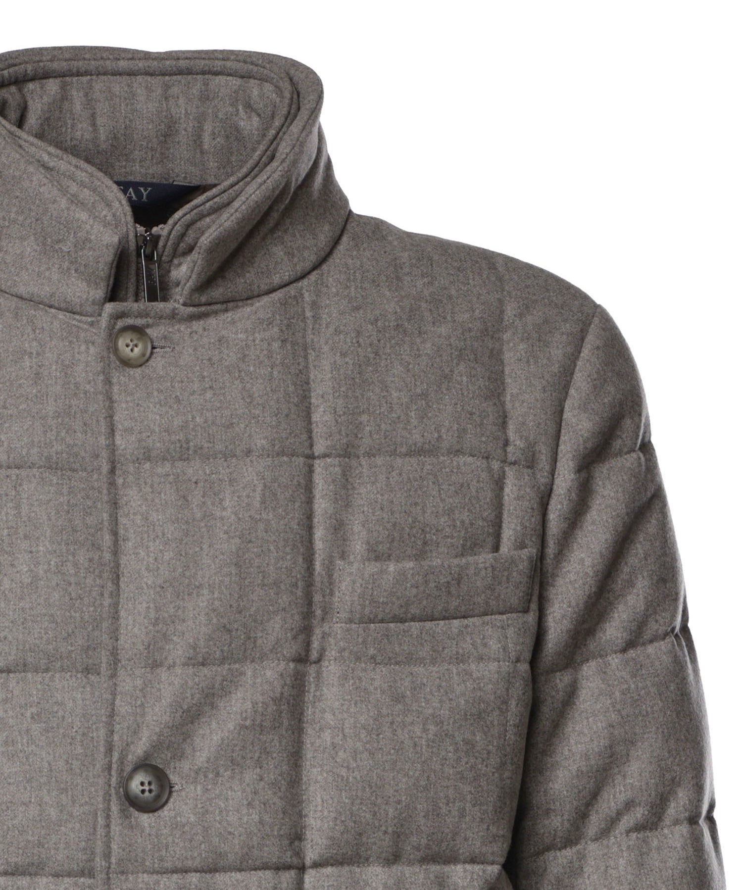 Piumino double front in flanella cardata NAM45530210WGZ C206 FAY 
