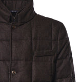 Piumino double front in flanella cardata NAM45530210WGZ S804 FAY 