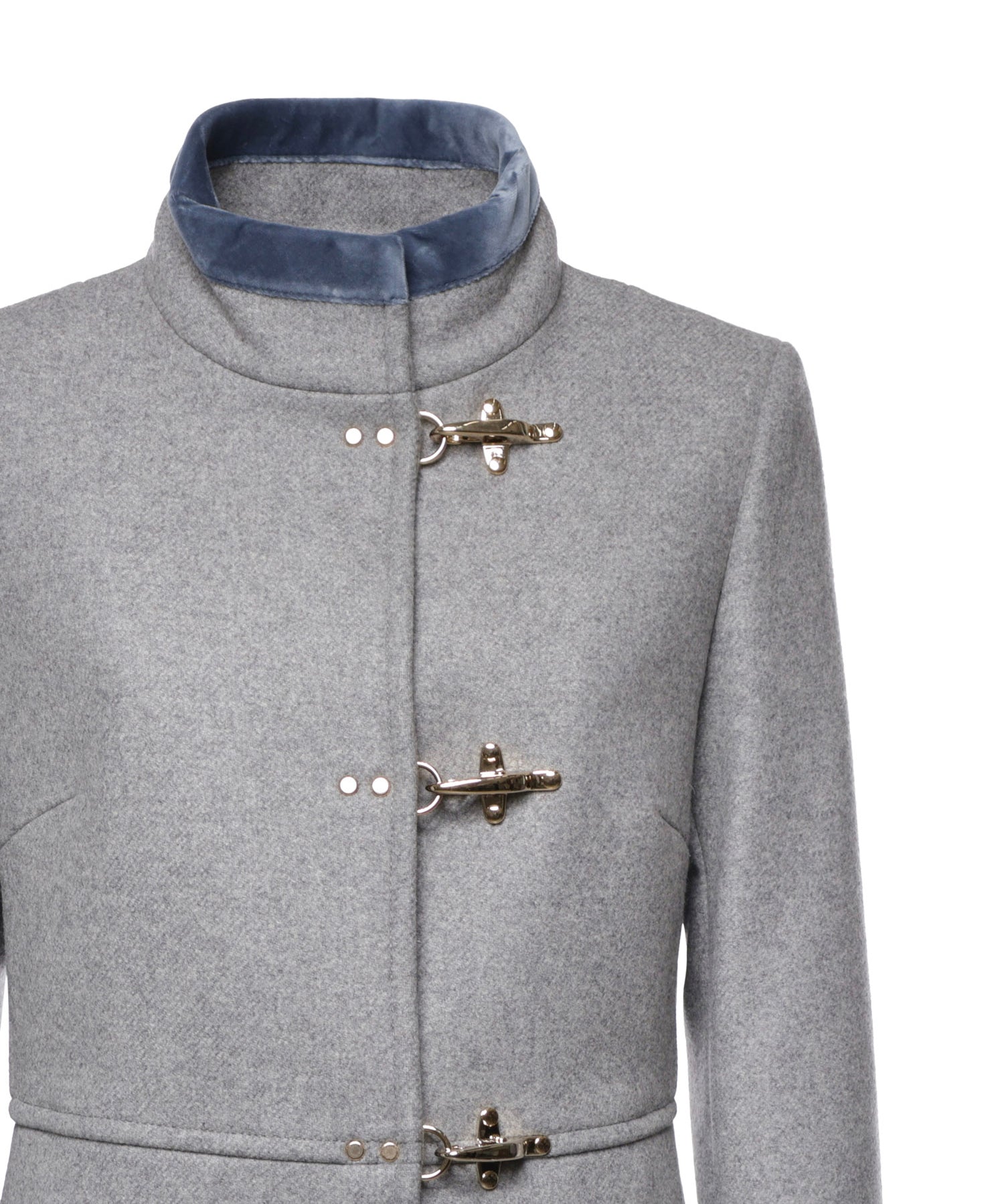 Cappotto Virginia in panno di lana mélange NAW50534000YN6 B202 FAY 