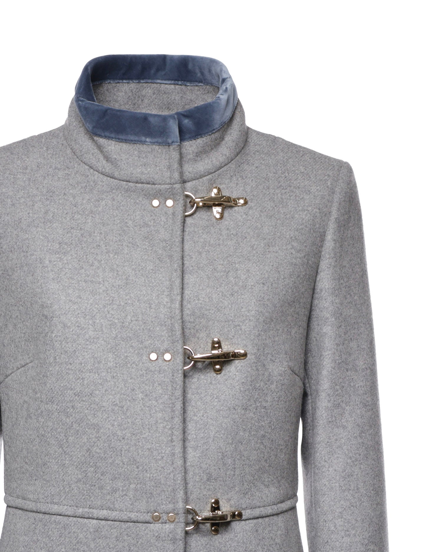 Cappotto Virginia in panno di lana mélange NAW50534000YN6 B202 FAY 
