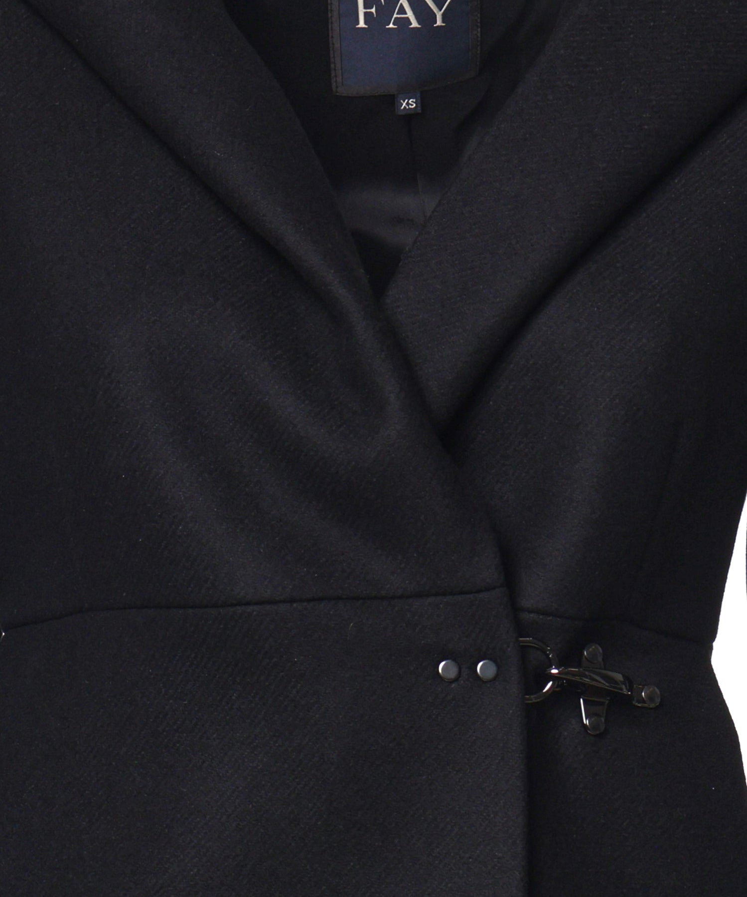 Cappotto in panno garzato di lana e cashmere NAW54533110YMV B999 FAY 