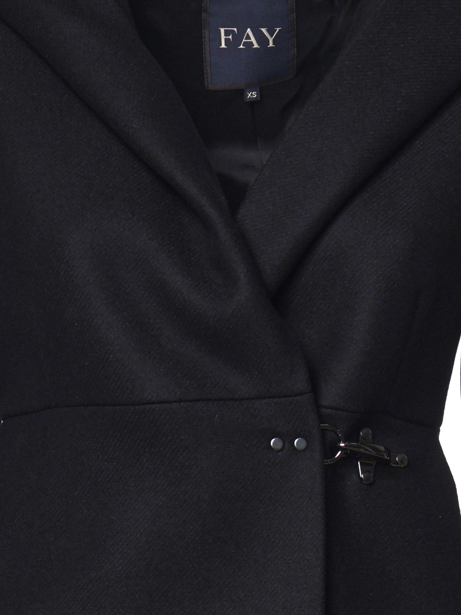 Cappotto in panno garzato di lana e cashmere NAW54533110YMV B999 FAY 