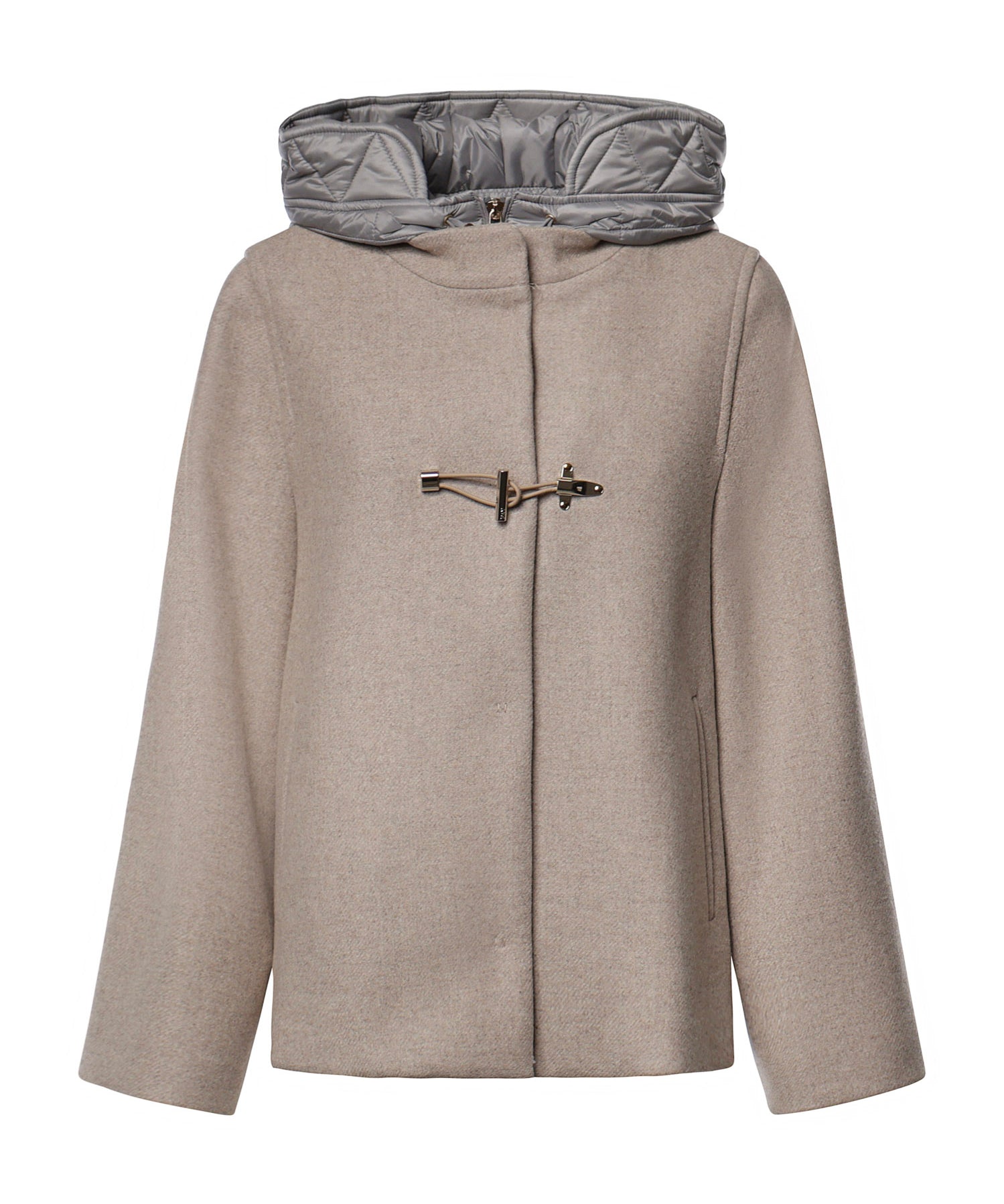 Cappa Toggle Coat in panno di lana garzato mélange NAW59533730YNC C205 FAY 